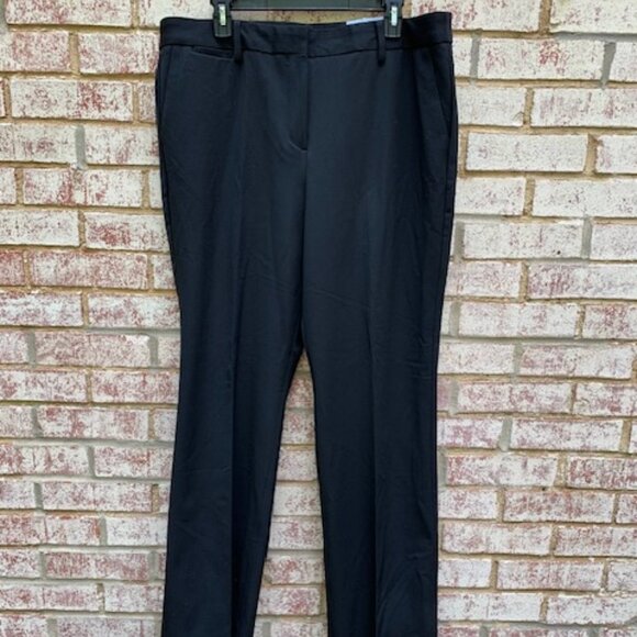 NWT Talbots Barely Boot Black Casual Dress Pants Size 16 - Picture 1 of 9